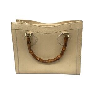 Gucci Diana Bamboo Tote Bag Beige